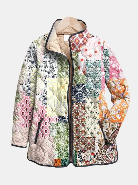 DELACROIX | Giacca Trapuntata Patchwork Bohémien Florence