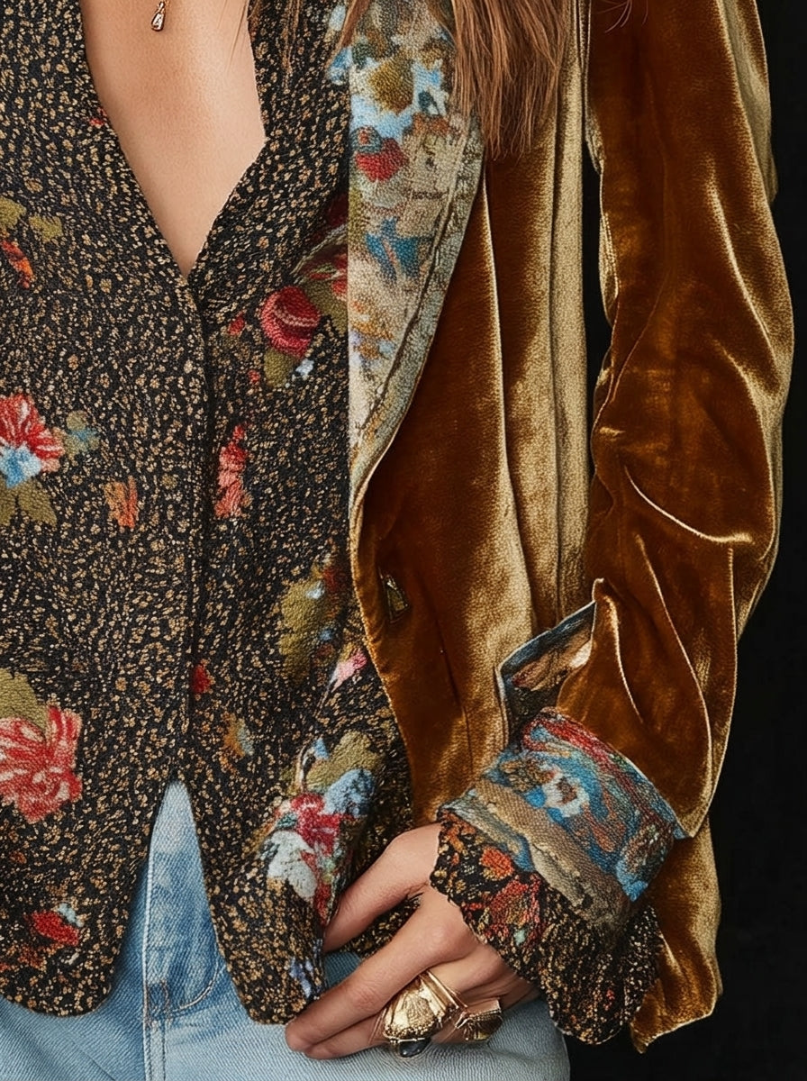 Romilda | Blazer Patchwork Floreale