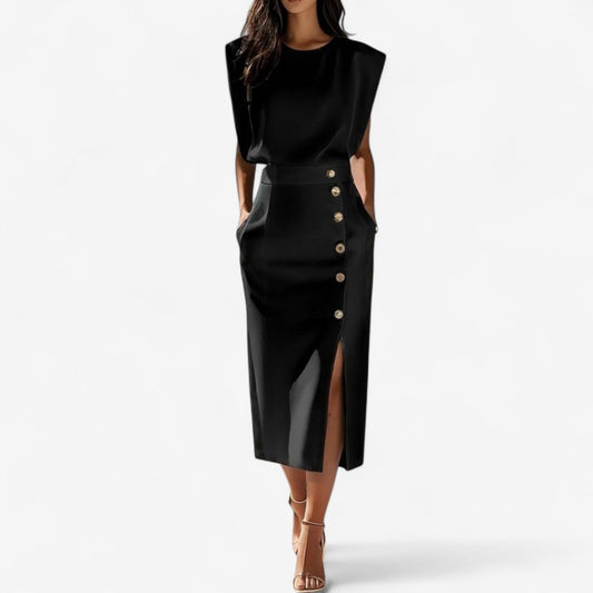 Stéphanie™ Tuta strutturata chic