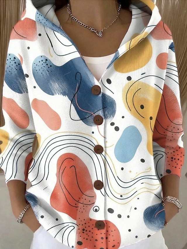 Flavia | Cardigan Astratto Grafico