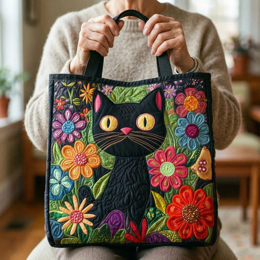 Borsa artigianale | Gatto nero magico