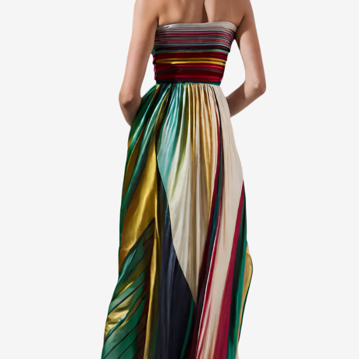 Alva™ Maxi plissettato arcobaleno