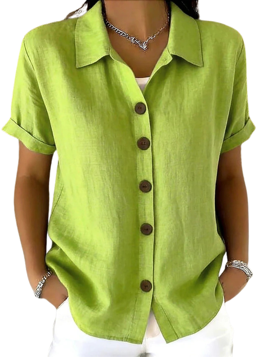 Gracie™ | Camicia Donna Maniche Corte Rilassata