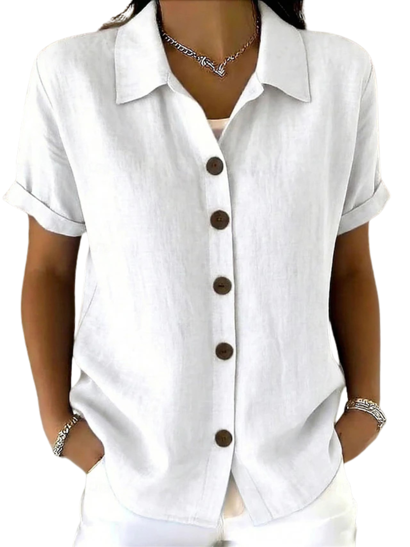 Gracie™ | Camicia Donna Maniche Corte Rilassata