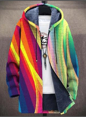 Fiammetta | Felpa con Cappuccio Artistica Multicolore