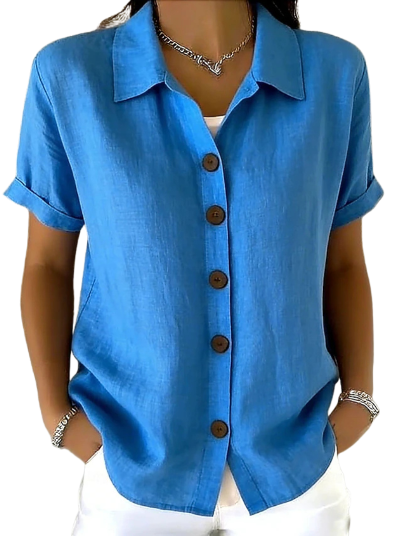 Gracie™ | Camicia Donna Maniche Corte Rilassata