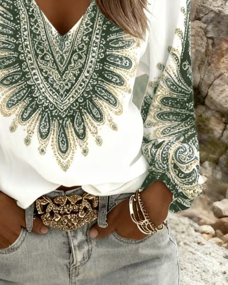Elara | Camicetta Stampa Paisley