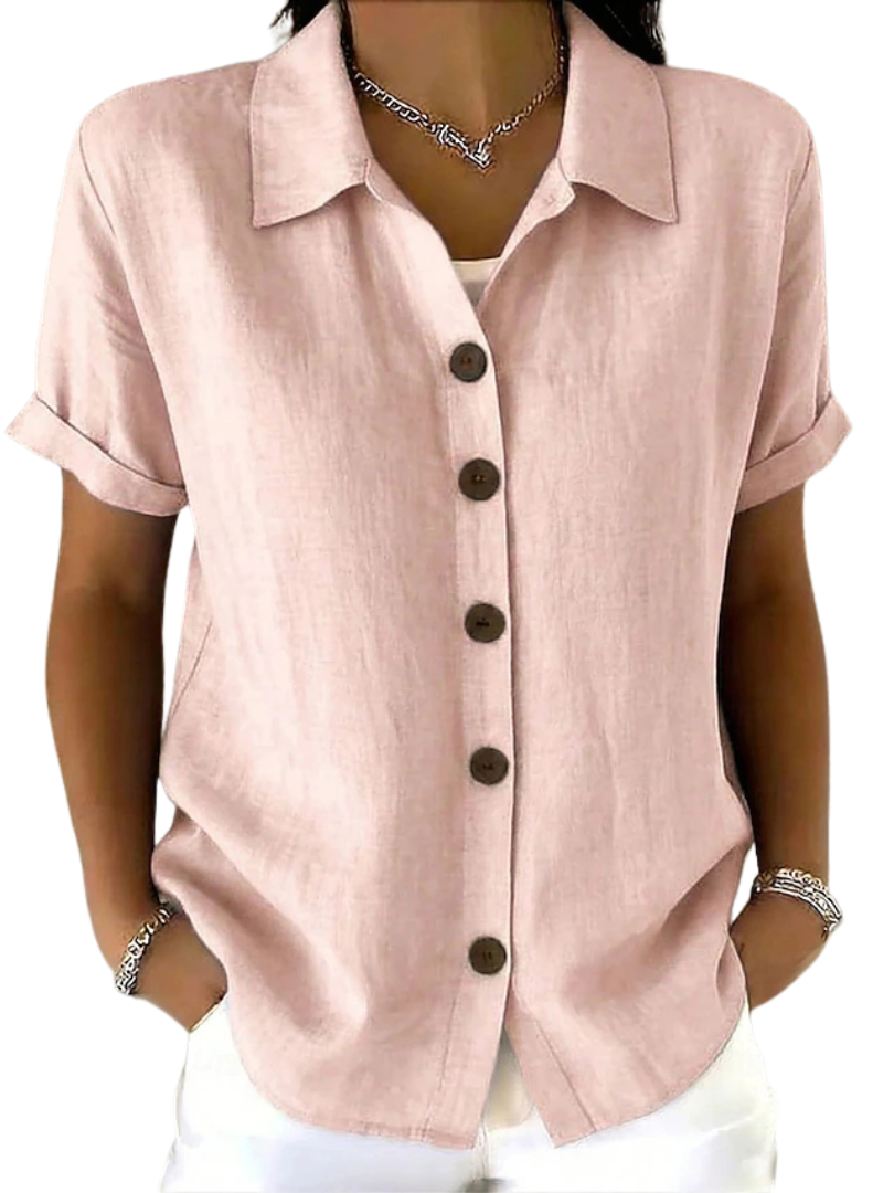 Gracie™ | Camicia Donna Maniche Corte Rilassata