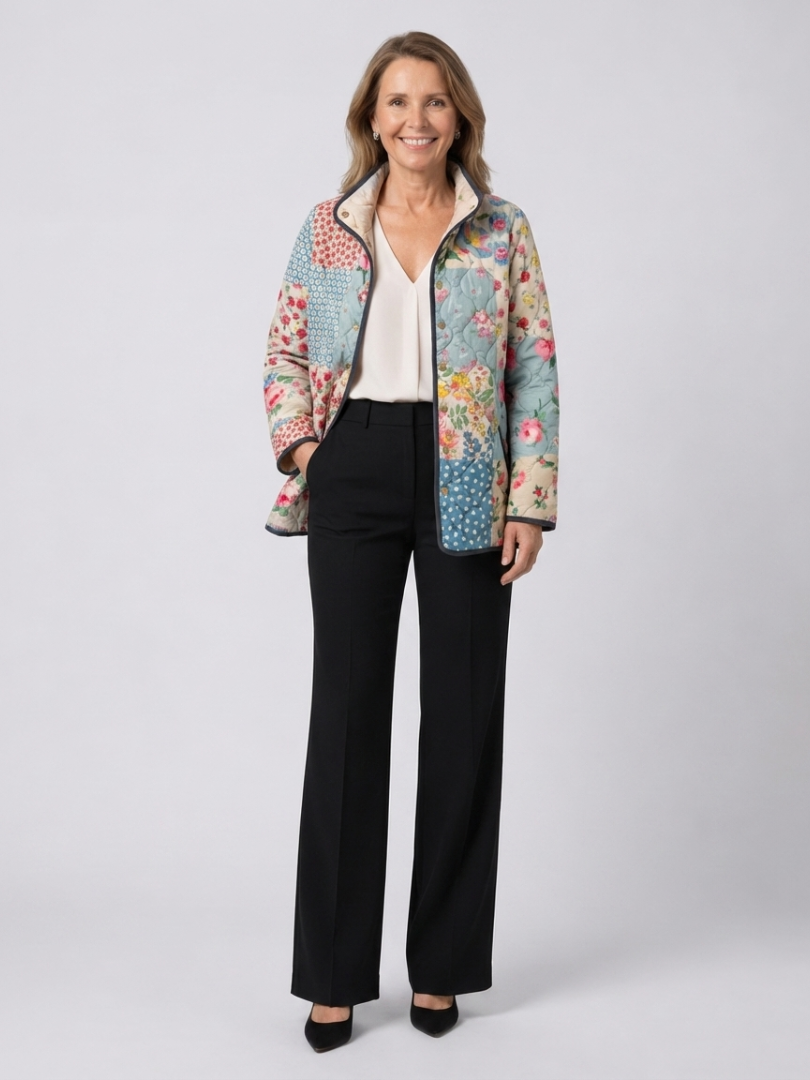 DELACROIX | Giacca Trapuntata Patchwork Fiorito Chloé