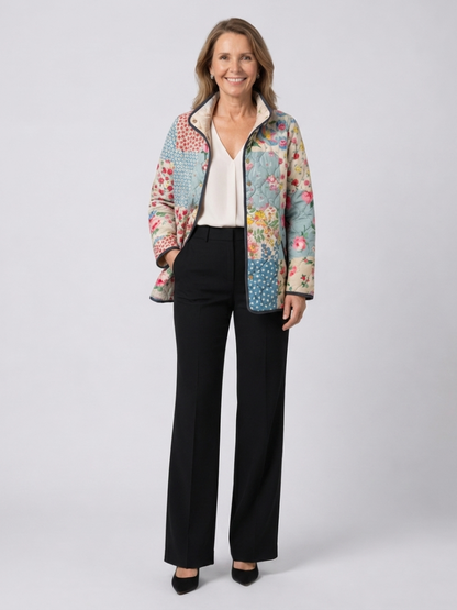 DELACROIX | Giacca Trapuntata Patchwork Fiorito Chloé