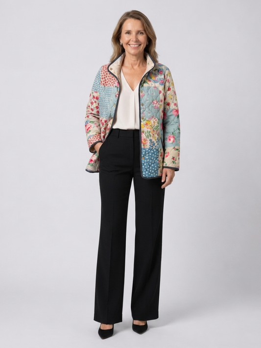 DELACROIX | Giacca Trapuntata Patchwork Fiorito Chloé