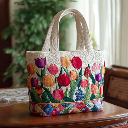 Borsa artigianale | Giardino di tulipani