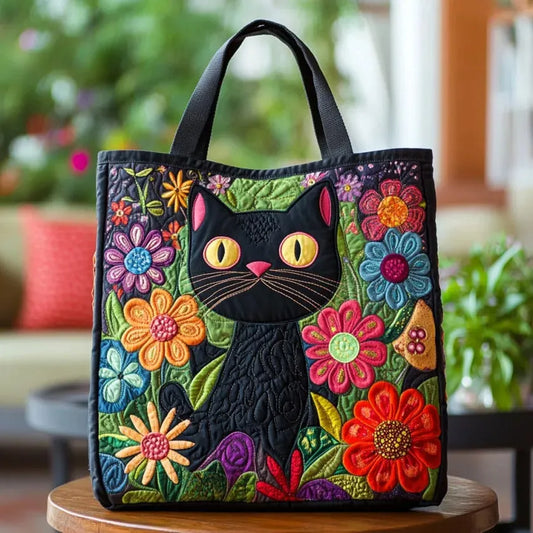Borsa artigianale | Gatto nero magico