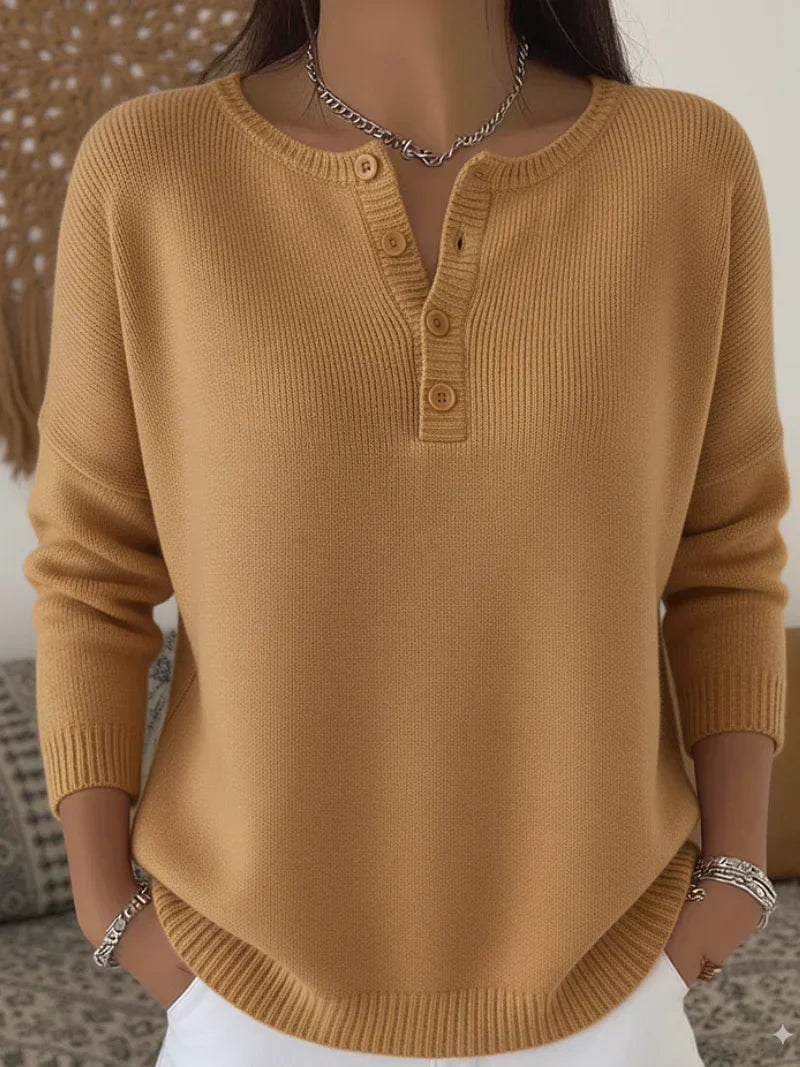 Ombretta | Maglione Henley con Bottoni