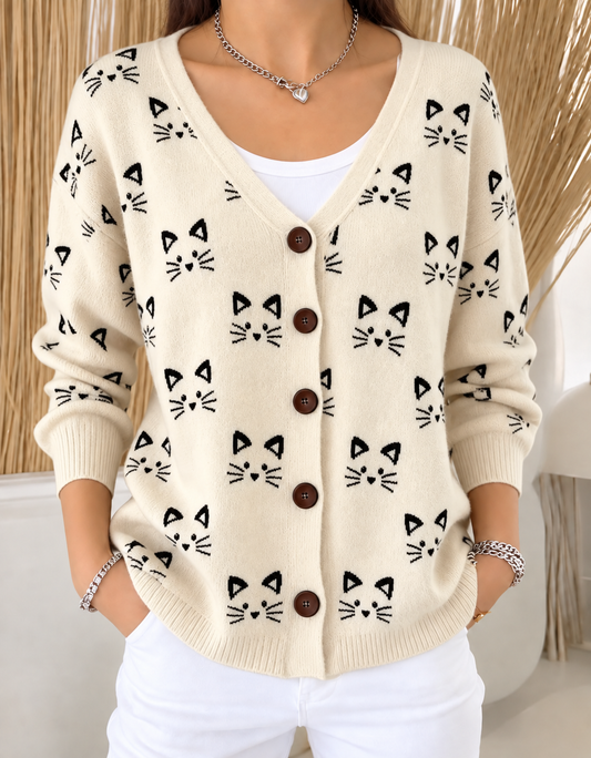 Adelia | Giacca in Maglia con Bottoni