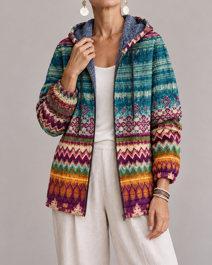Marina | Felpa con Cappuccio Artistica Elegante