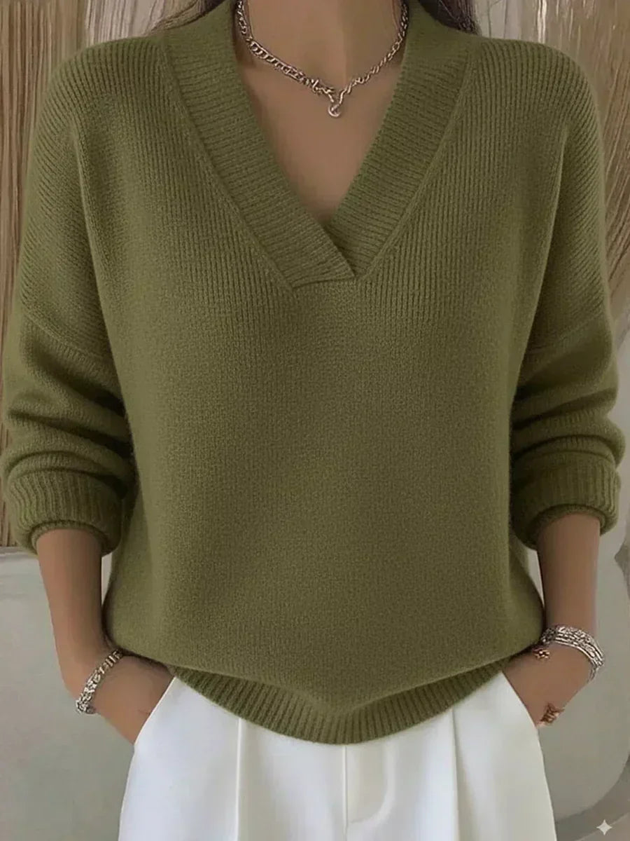 Liliana | Maglione Scollo a V Comodo