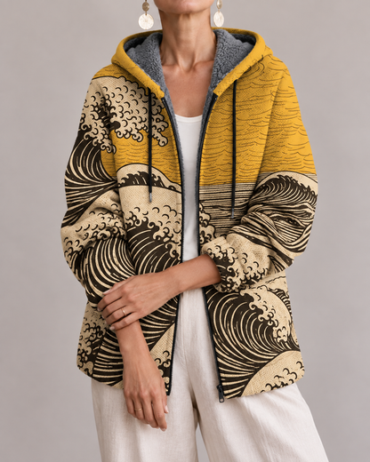 Elettra | Felpa con Cappuccio Artistica Colorata