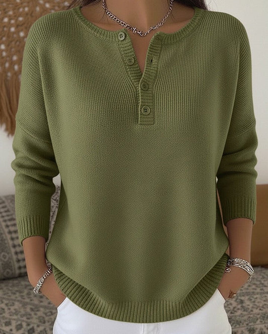 Ombretta | Maglione Henley con Bottoni
