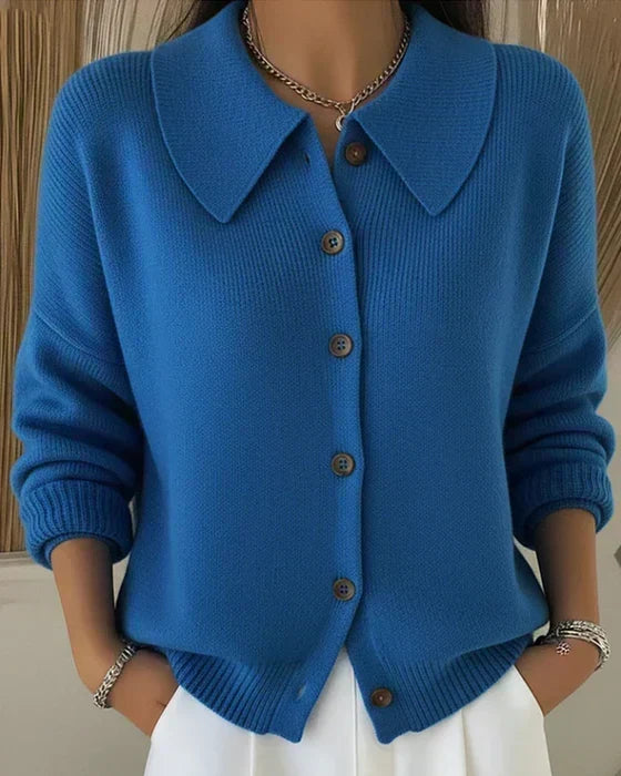 Cornelia | Cardigan con Colletto e Bottoni