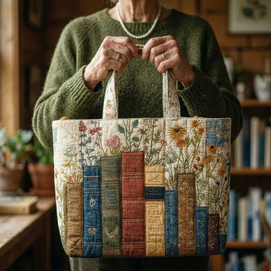 Borsa artigianale | Libri e fiori
