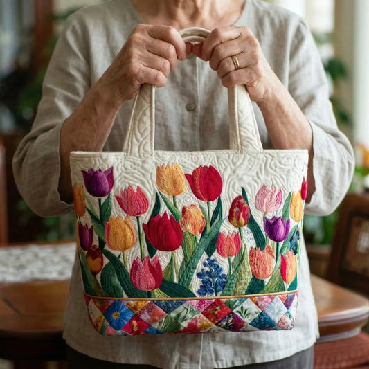 Borsa artigianale | Giardino di tulipani