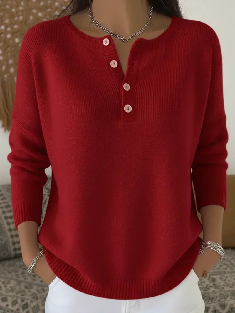 Ombretta | Maglione Henley con Bottoni