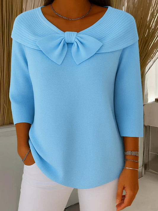 Arianna | Maglione con Fiocco e Girocollo