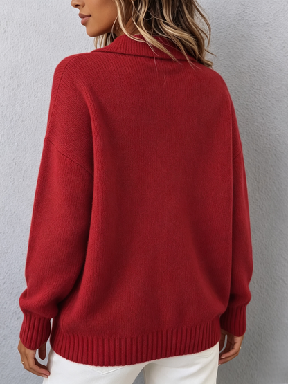 Marcella | Maglione Polo in Maglia Morbida