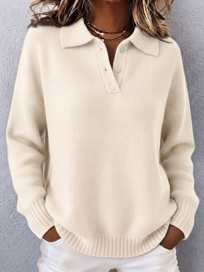 Marcella | Maglione Polo in Maglia Morbida