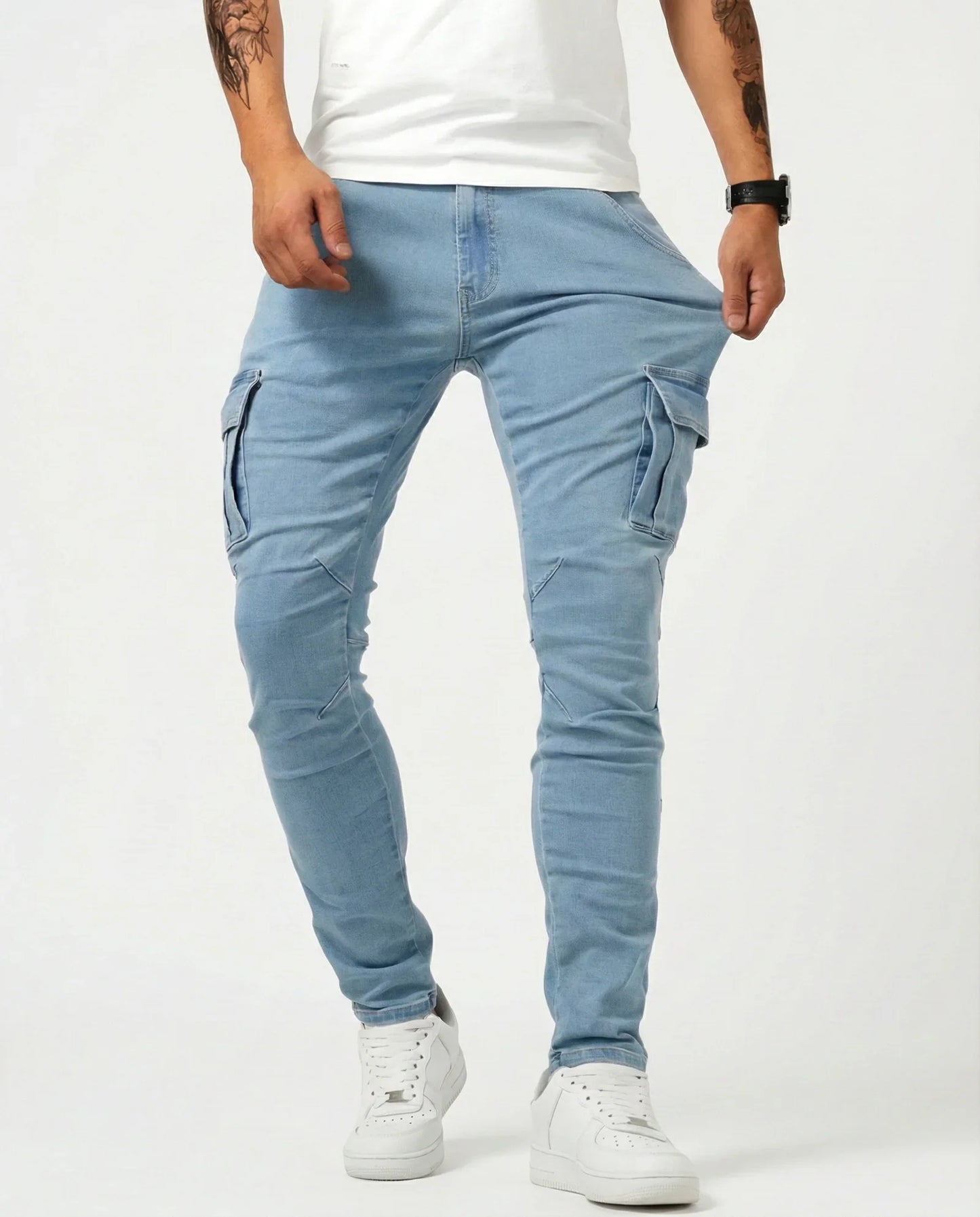 Vincero – Pantaloni cargo elasticizzati