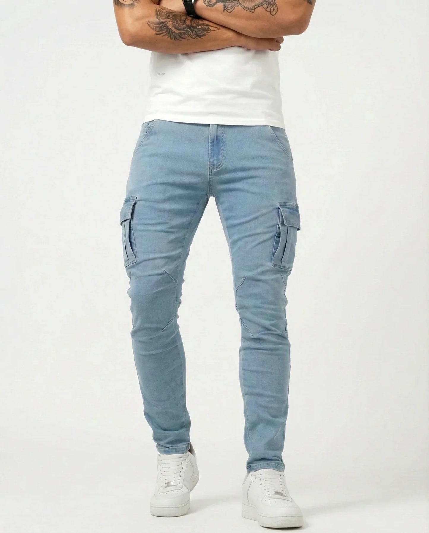 Vincero – Pantaloni cargo elasticizzati