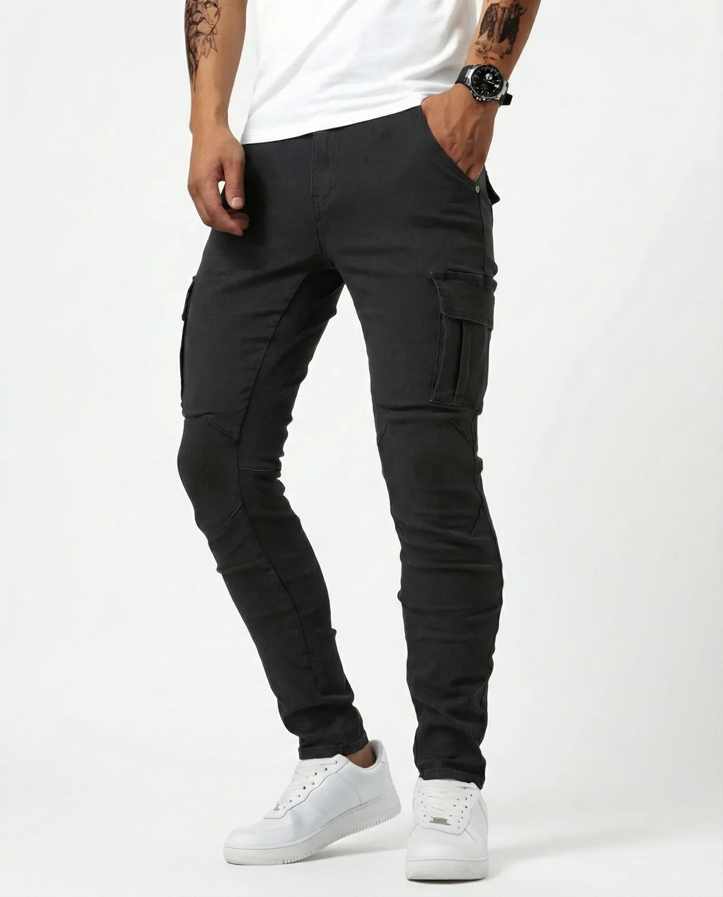 Vincero – Pantaloni cargo elasticizzati