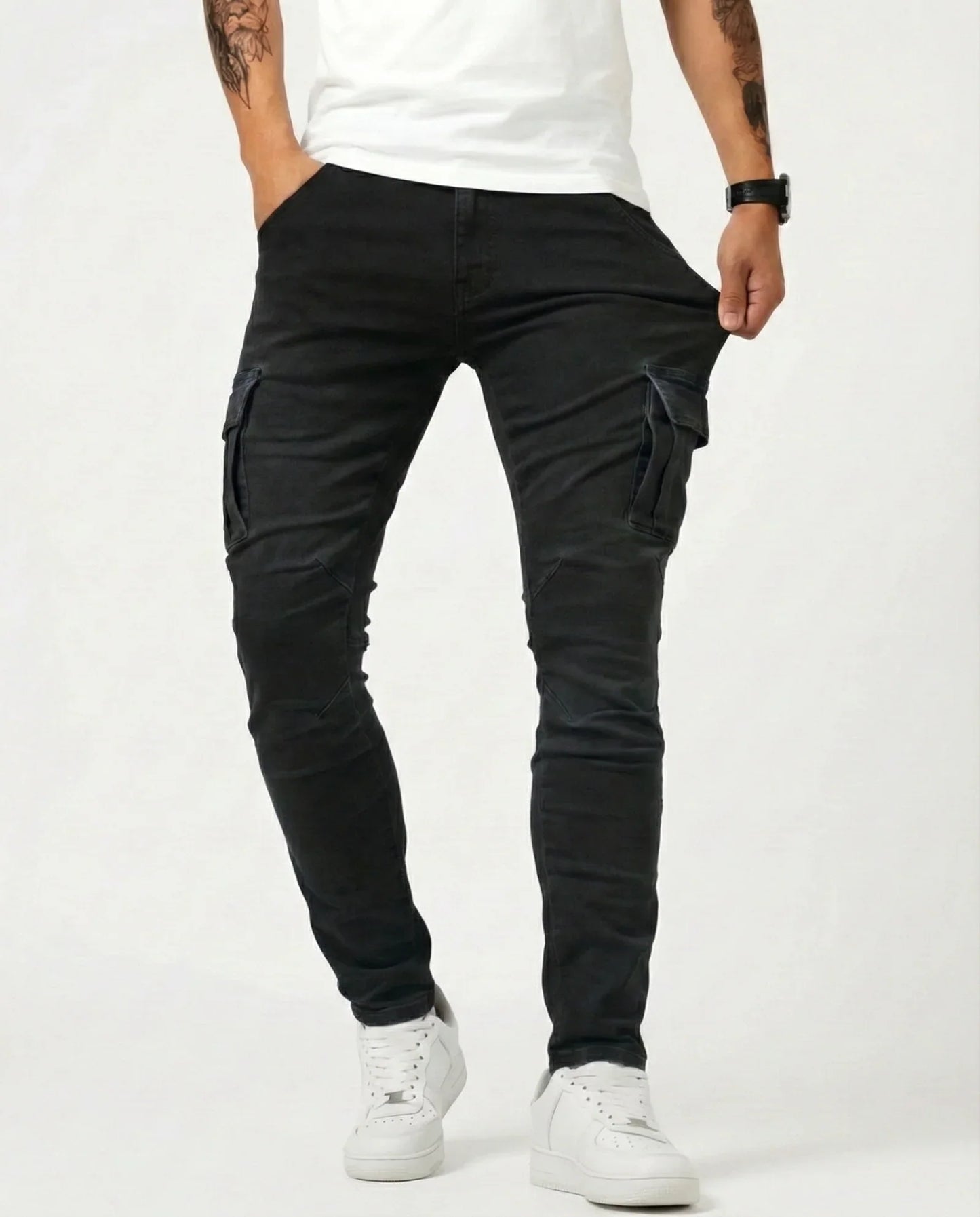 Vincero – Pantaloni cargo elasticizzati