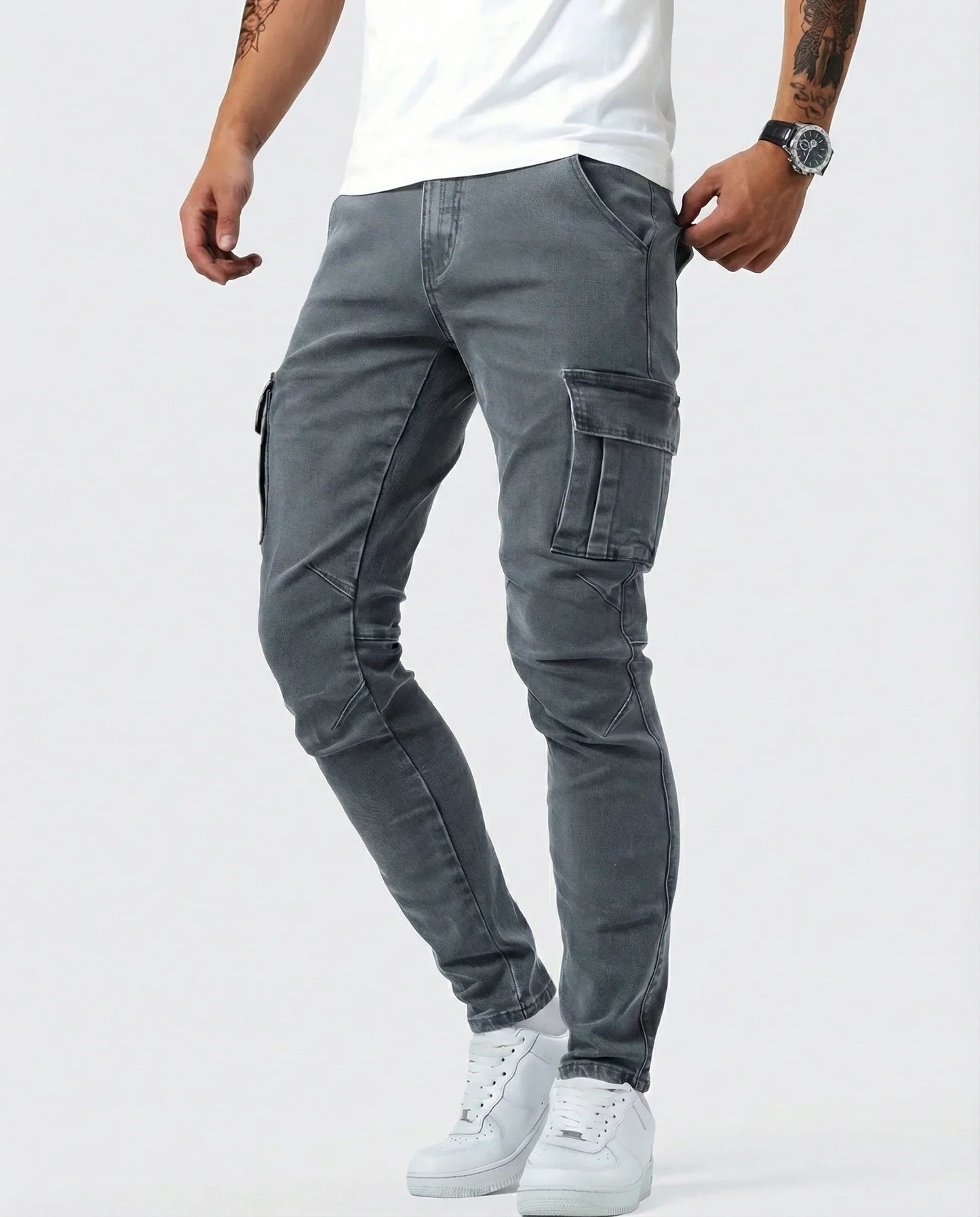 Vincero – Pantaloni cargo elasticizzati