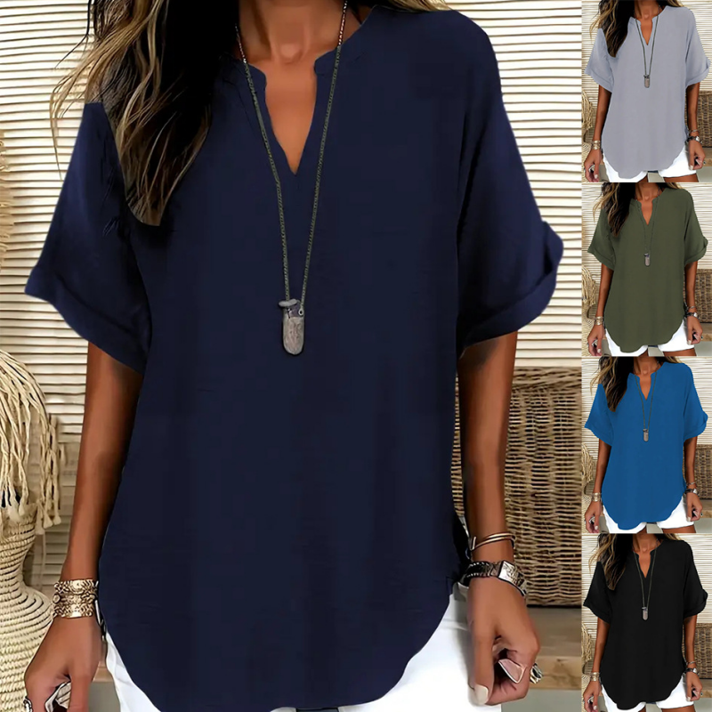 Livia™ | Camicetta Leggera con Scollo a V