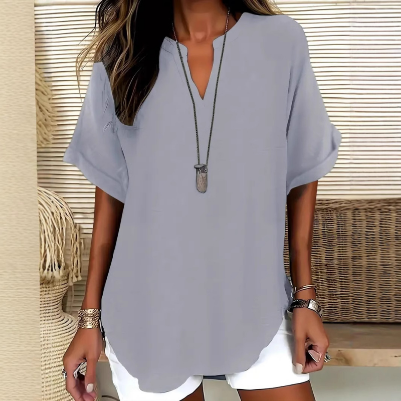 Livia™ | Camicetta Leggera con Scollo a V
