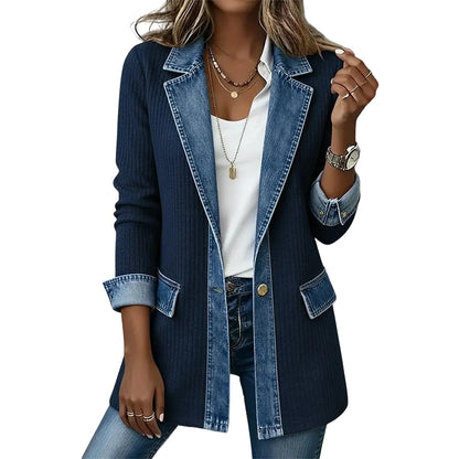 Vittoria | Giacca in Maglia e Denim